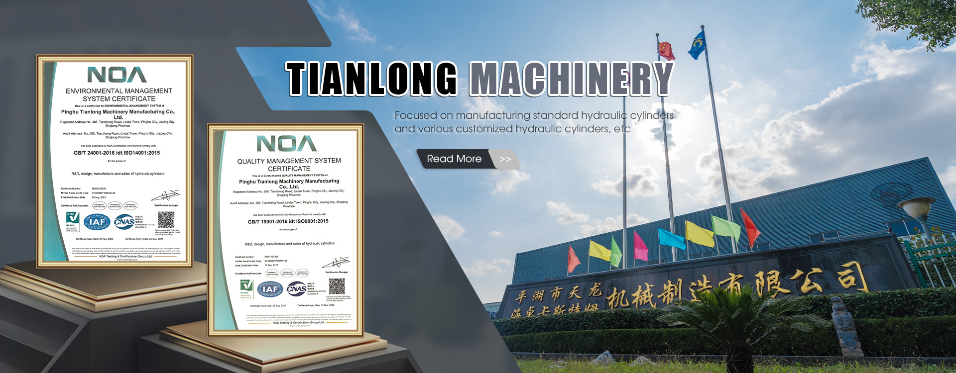 Kina standard hydraulcylinder