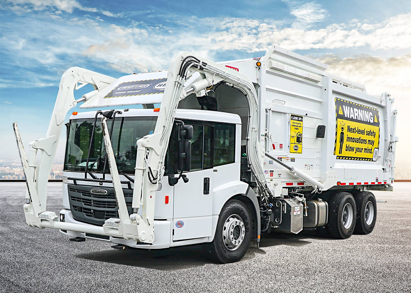 Vad kan vara orsaken till att hydraulcylindern på en sopbil inte har något tryck?